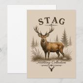 STAG – ハンティングコレクション 招待状 (正面/裏面)