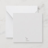 Stag – 森の精神 ノートカード (裏面)