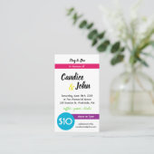 Stag and Doe Jack and Jillチケットバードリンク 名刺 (スタンド正面)