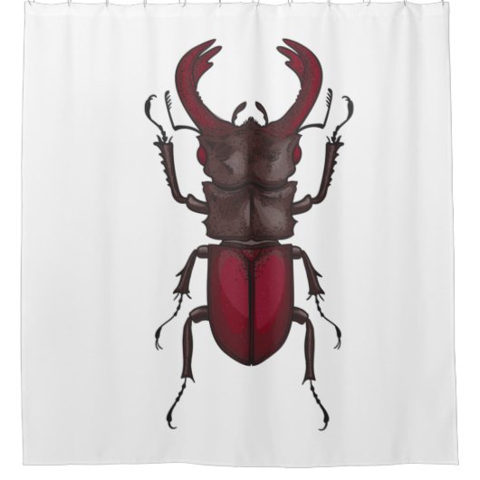 Stag beetle シャワーカーテン (正面)