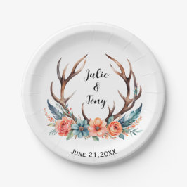 STAG & DEERウェディングパーティー紙プレート ペーパープレート