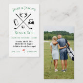 Stag & doe /ジャックとジルゴルフテーマイベントチケット 名刺 (正面/裏面)