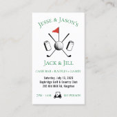 Stag & doe /ジャックとジルゴルフテーマイベントチケット 名刺 (正面)