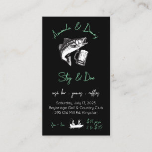 Stag & doe /ジャックジル魚釣りテーマイベントチケット 名刺