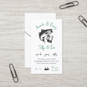 Stag & doe /ジャックジル魚釣りテーマイベントチケット 名刺