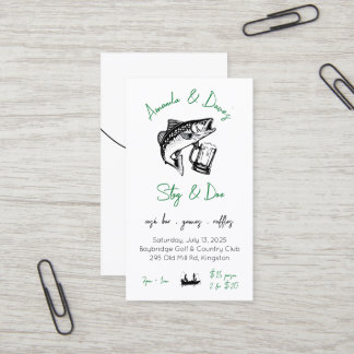 Stag & doe /ジャックジル魚釣りテーマイベントチケット 名刺