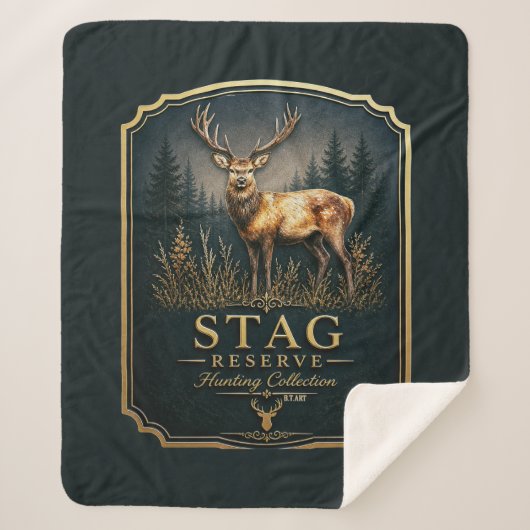 STAG – HUNTING COLLECTION  シェルパブランケット (正面)