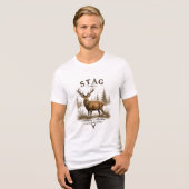 STAG – HUNTING COLLECTION トライブレンドTシャツ (正面全面)
