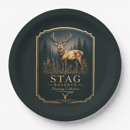 STAG – HUNTING COLLECTION  ペーパープレート (正面)