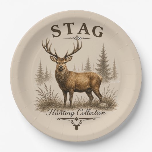 STAG – HUNTING COLLECTION  ペーパープレート (正面)