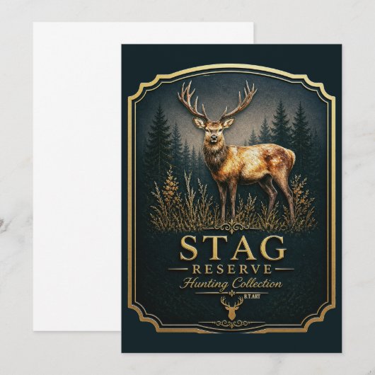 STAG – HUNTING COLLECTION 招待状 (正面/裏面)