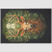 Stag In Foliage 2 Decopage紙 薄葉紙 (正面)