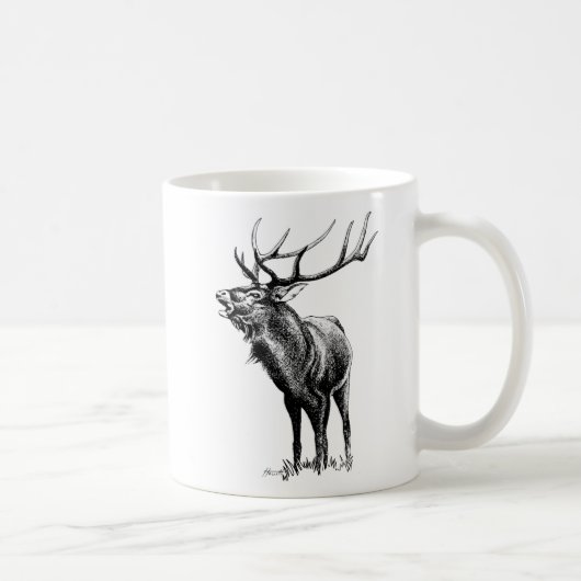 Stag Roaring – 世界の#1パパ コーヒーマグカップ (右)