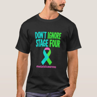 Stage Four Cancer Breast Cancer Awareness Ribbon Tシャツ