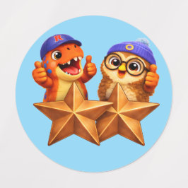 Stage two sheet of reward stickers ラベル