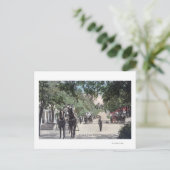 StagecoachHighland春の到着， CA ポストカード (スタンド正面)