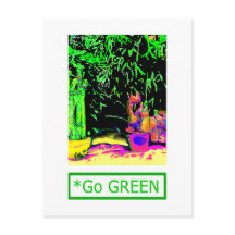 Staghorn Fern GO GREEN1a jGibney The MUSEUM Zazzle