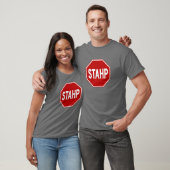 STAHP! 印のティー Tシャツ (ユニセックス)