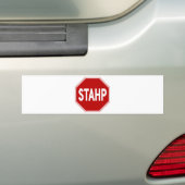 STAHP! 印 バンパーステッカー (車上)