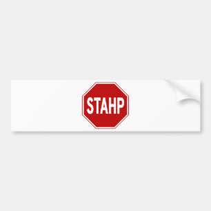 STAHP! 印 バンパーステッカー