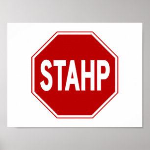 STAHP! 印 ポスター