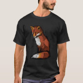Stain Fox Animal Beautiful Tシャツ (正面)