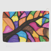 Stain glass tree art  ゴルフタオル (横)