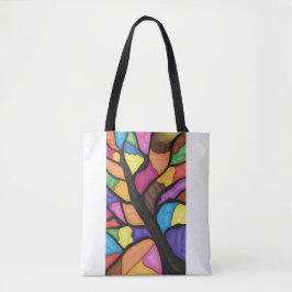 Stain glass tree art  トートバッグ