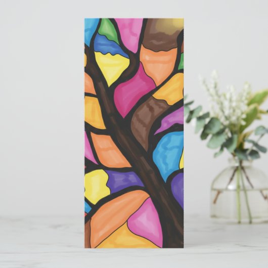 Stain glass tree art  招待状 (スタンド正面)