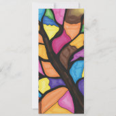 Stain glass tree art  招待状 (正面)