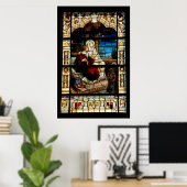 stain glass window ポスター (ホームオフィス)