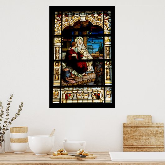 stain glass window ポスター (キッチン)