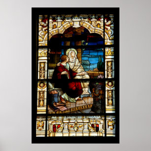stain glass window ポスター