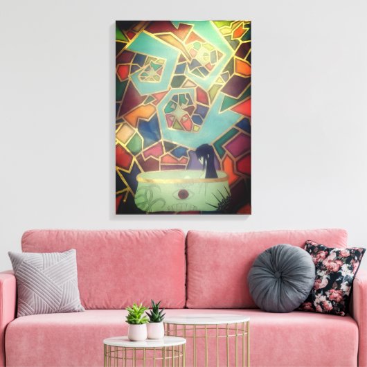 Stained Dreams キャンバスプリント (インサイチュ (リビング))