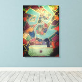 Stained Dreams キャンバスプリント (インサイチュ (ウッドフロア))