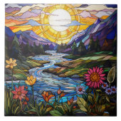 Stained Glass  タイル (正面)