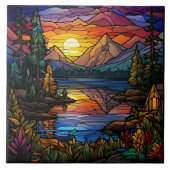 Stained Glass  タイル (正面)