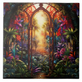 Stained Glass  タイル (正面)