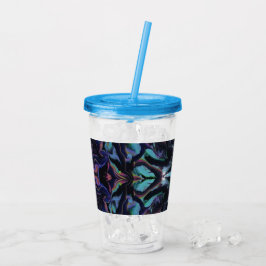 Stained Glass Acrylic Pour Tumbler アクリルタンブラー