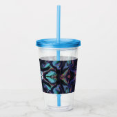 Stained Glass Acrylic Pour Tumbler アクリルタンブラー (正面)
