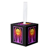 Stained Glass Angel キューブオーナメント (正面アングル)