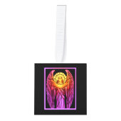 Stained Glass Angel キューブオーナメント (正面)