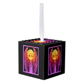 Stained Glass Angel キューブオーナメント (裏面アングル)