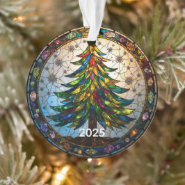 Stained Glass Art Christmas Tree Ornament  オーナメント