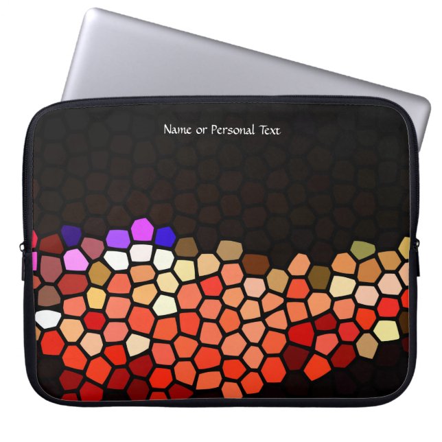 Stained Glass Art Pathway Personal Laptop Cover ラップトップスリーブ (正面)