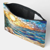 Stained Glass Beach Sunset Accessory Pouch アクセサリーポーチ (見開き)