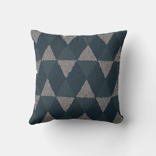 Stained Glass Blue Diamond クッション (裏面)