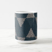 Stained Glass Blue Diamond コーヒーマグカップ (中央)