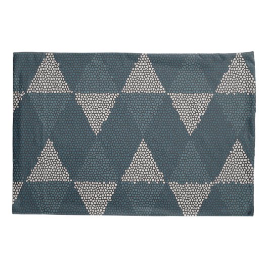 Stained Glass Blue Diamond 枕カバー (裏面)