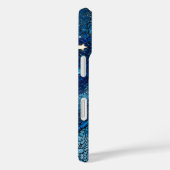 Stained glass blue silver moon Case-Mate iPhoneケース (裏面 / 右)